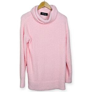 INNER CIRCLE Pink Turtleneck Long Sleeve Super Soft Knit Sweater SMALL NWT Plush
